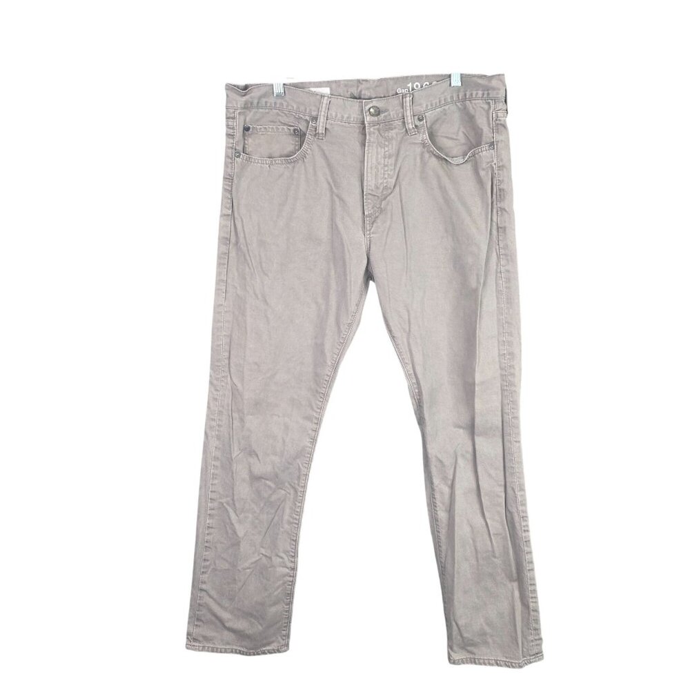 Mens Gap 1969 Slim Fit Khaki Pants 100% Cotton Casual Wear Size 34x30